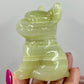 Pistachio Onyx French Bull Dog Crystal Puppy Carving Australian Seller