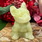 Pistachio Onyx French Bull Dog Crystal Puppy Carving Australian Seller