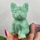 Amazonite French Bull Dog Crystal Puppy Carving Australian Seller