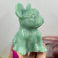 Amazonite French Bull Dog Crystal Puppy Carving Australian Seller