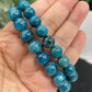 Blue Apatite Crystals Bracelets Wearable Gemstones Elastic 17cm