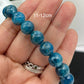 Blue Apatite Crystals Bracelets Wearable Gemstones Elastic 17cm