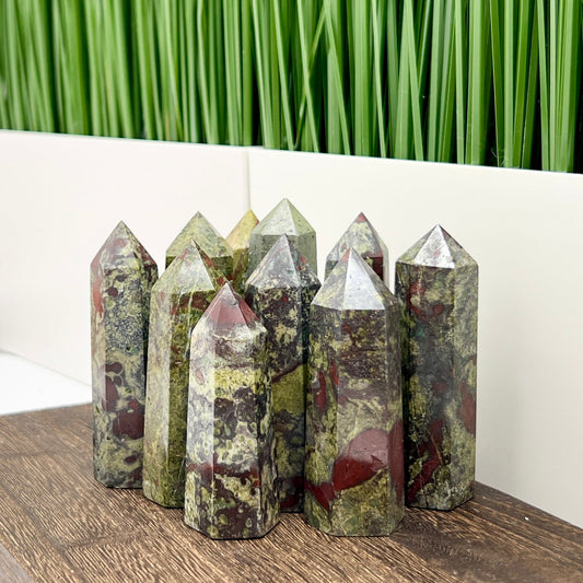 Dragon Blood Jasper Points Towers Crystal Generators