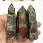 Dragon Blood Jasper Points Towers Crystal Generators