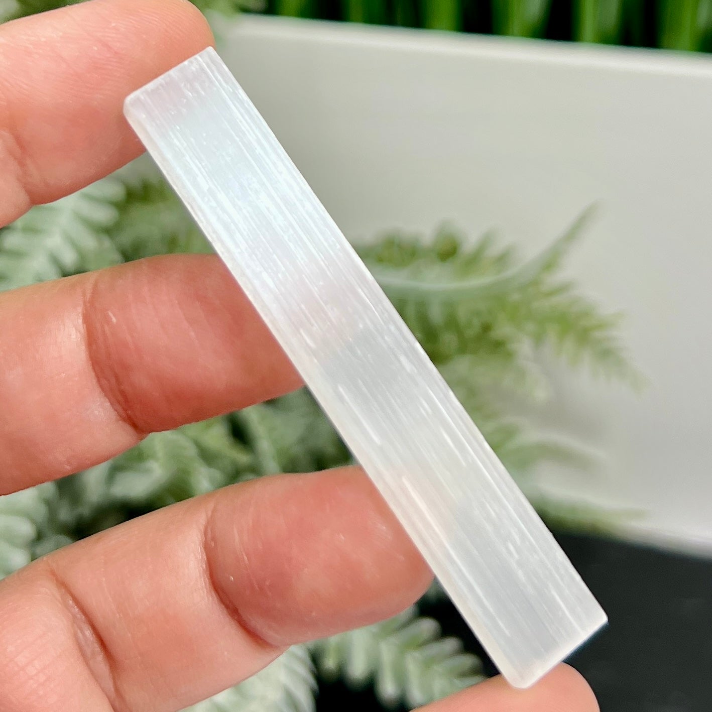 Satin Spar Selenite Raw Sticks Wands Healing Crystal Morocco 30 Pieces 215g 6cm