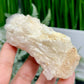 Candle Pineapple Quartz Flower Cluster Natural Crystal Specimen With Stand 221g