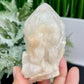 Candle Pineapple Quartz Flower Cluster Crystal Specimen With Stand 214g