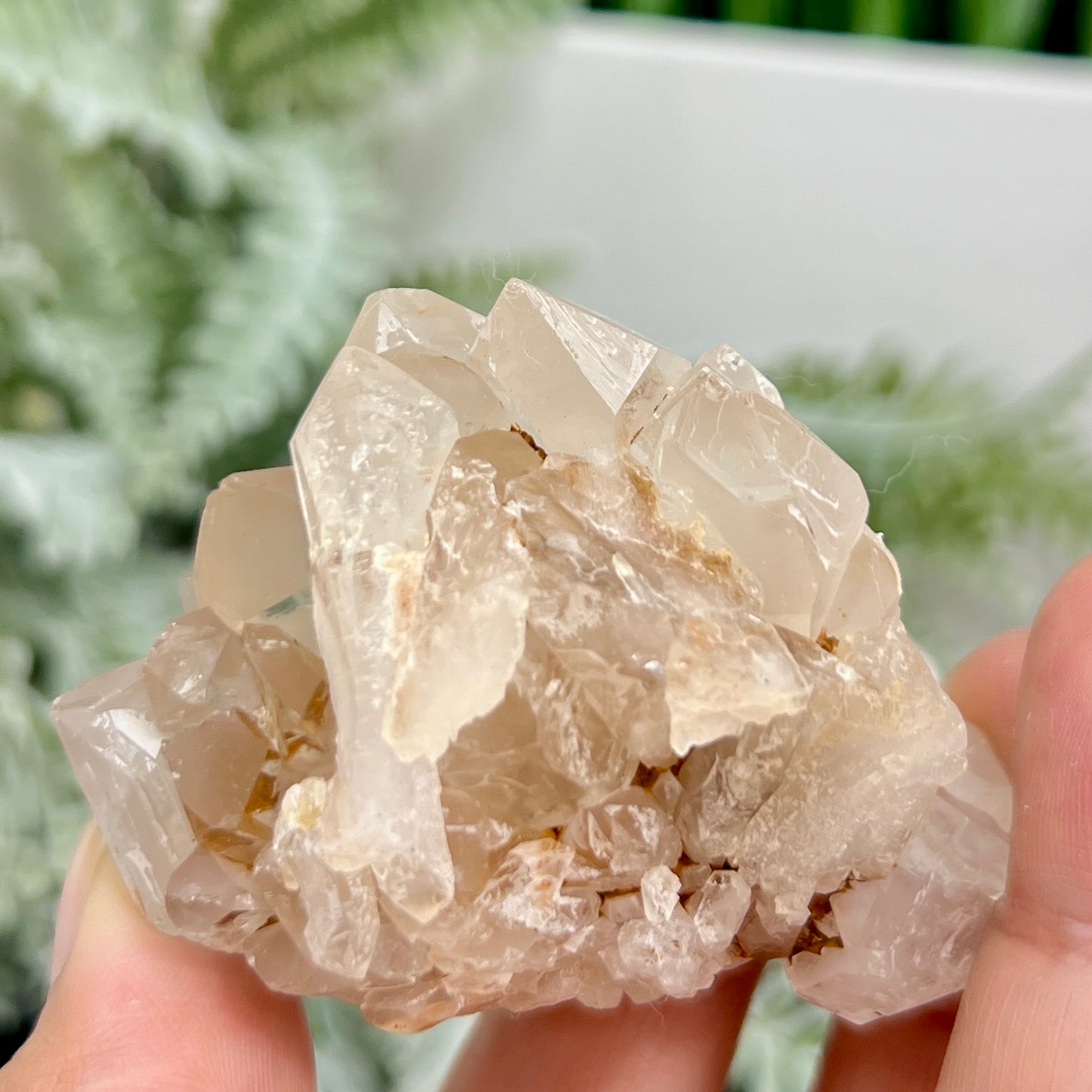 Candle Pineapple Quartz Flower Cluster Natural Crystal Specimen 100g