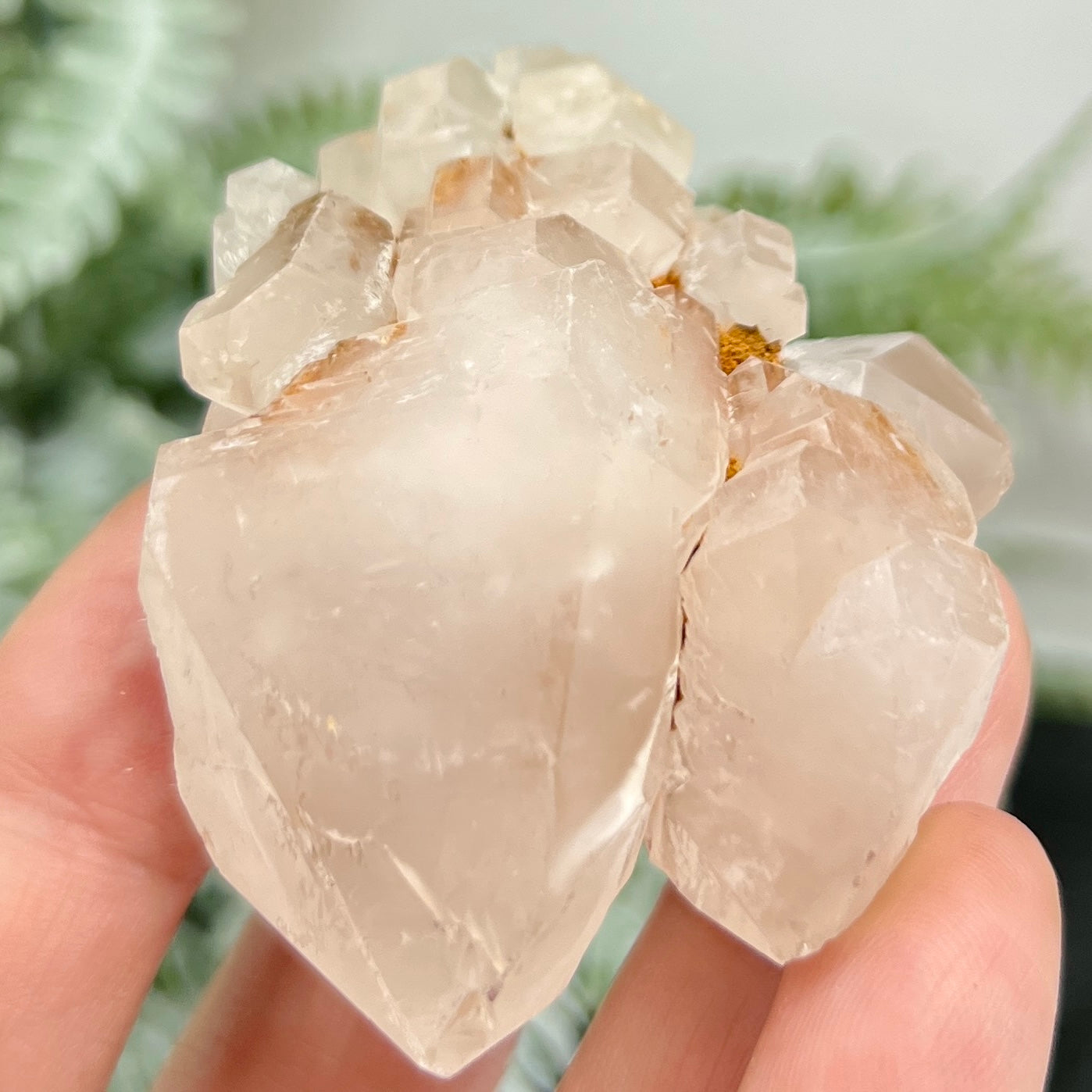 Candle Pineapple Quartz Flower Cluster Natural Crystal Specimen 94g