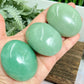 Green Aventurine Palm Stones Worry Meditation Crystals Stone of Opportunity