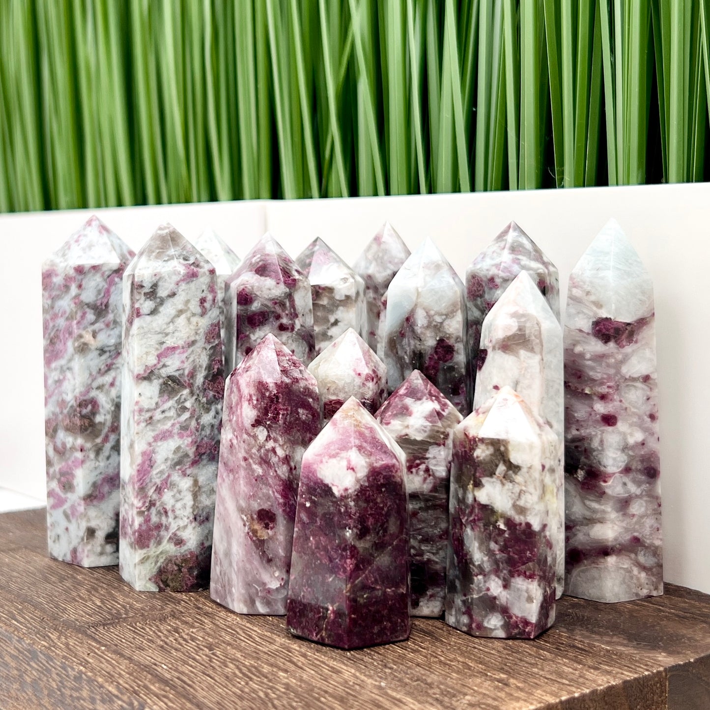 Rubellite Tourmaline Points Tower Crystal Generators