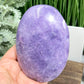 Lepidolite Purple Mica Extra Large Palm Stone Meditation Crystal 494g