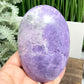 Lepidolite Purple Mica Extra Large Palm Stone Meditation Crystal 494g