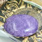 Lepidolite Purple Mica Extra Large Palm Stone Meditation Crystal 494g