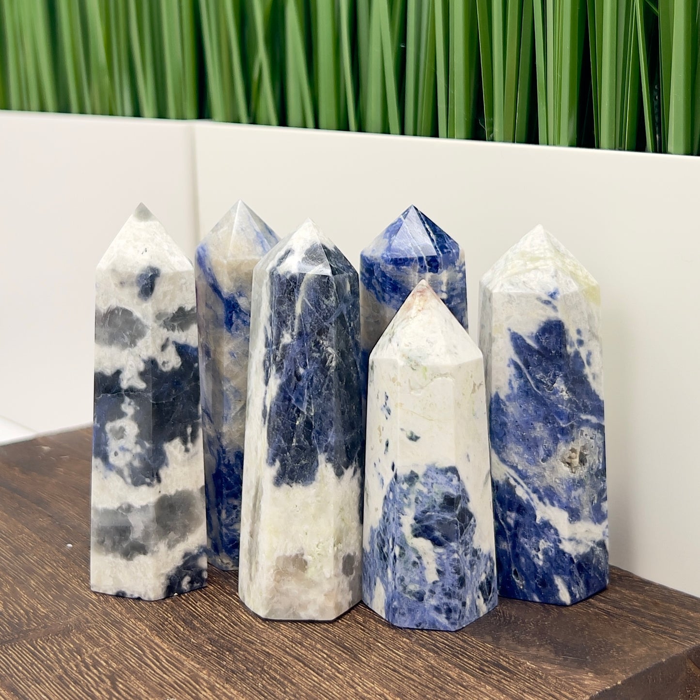 Blue Sodalite Points Tower Crystal Generators