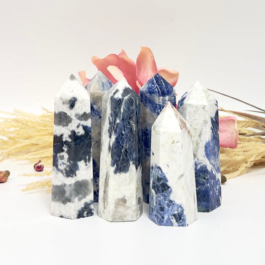 Blue Sodalite Points Tower Crystal Generators