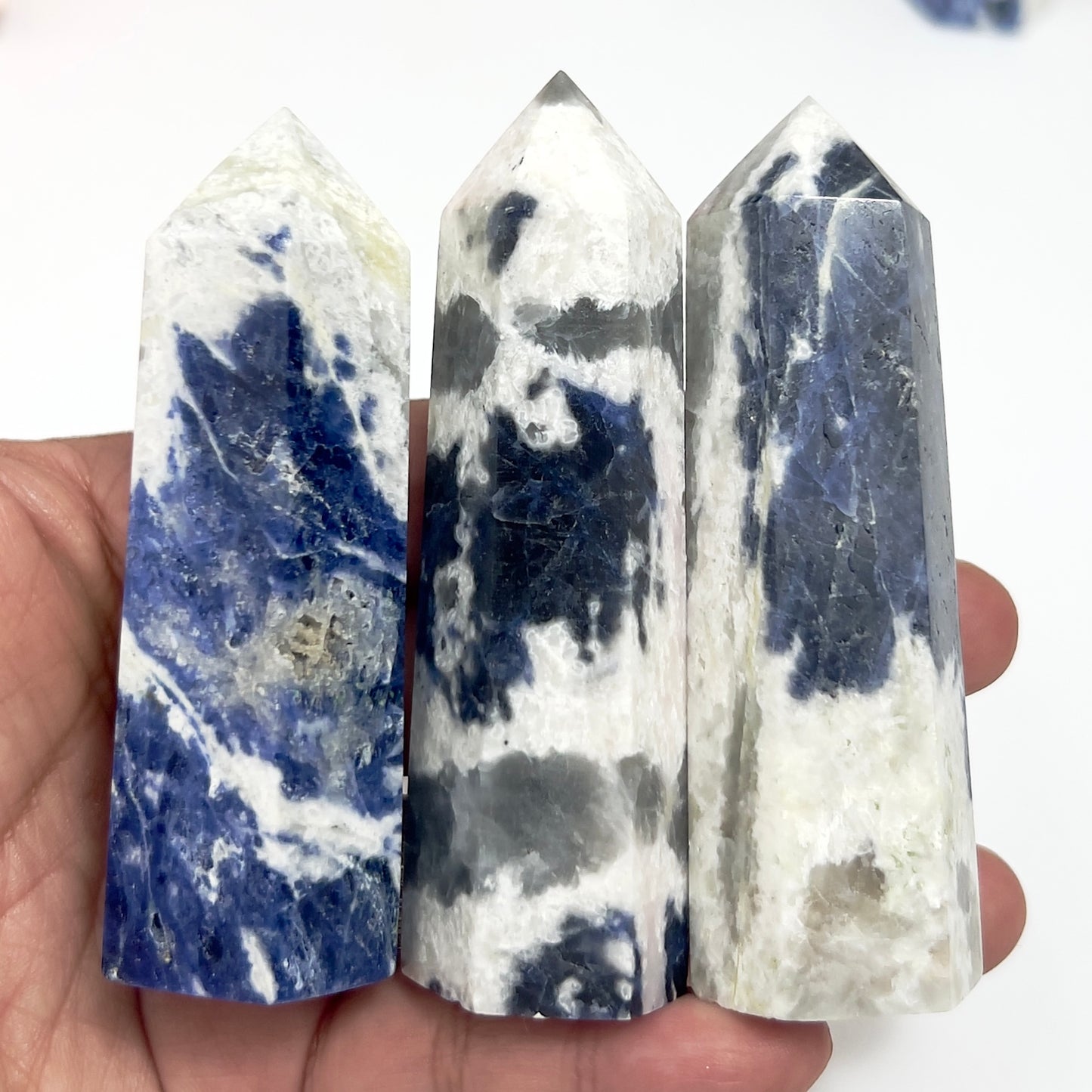 Blue Sodalite Points Tower Crystal Generators