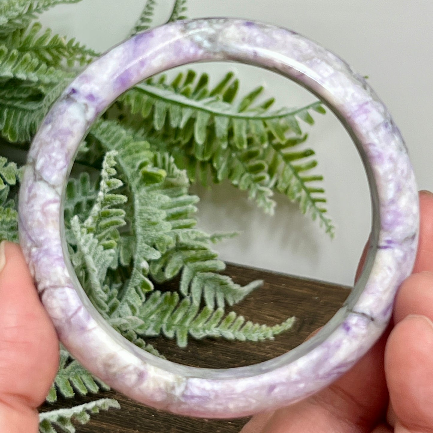 Purple Jade Bangle Bracelet Crystal Jewellery Healing Gemstone