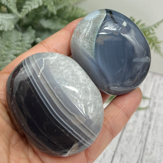 Agate Palm Stones Healing Meditation Crystals