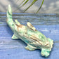 Blue Aragonite Hammerhead Shark Crystal Carving Australian Seller Large