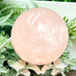 Rose Quartz Sphere High Quality Translucent Healing Crystal Ball 424g 68mm