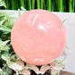 Rose Quartz Sphere High Quality Translucent Healing Crystal Ball 498g 71mm