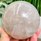 Blue Rose Quartz with Dendrites Sphere Healing Crystal Ball 746g 81mm