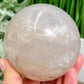 Blue Rose Quartz with Dendrites Sphere Healing Crystal Ball 746g 81mm