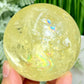 Citrine Sphere Natural Healing Crystal Ball 468g 70mm