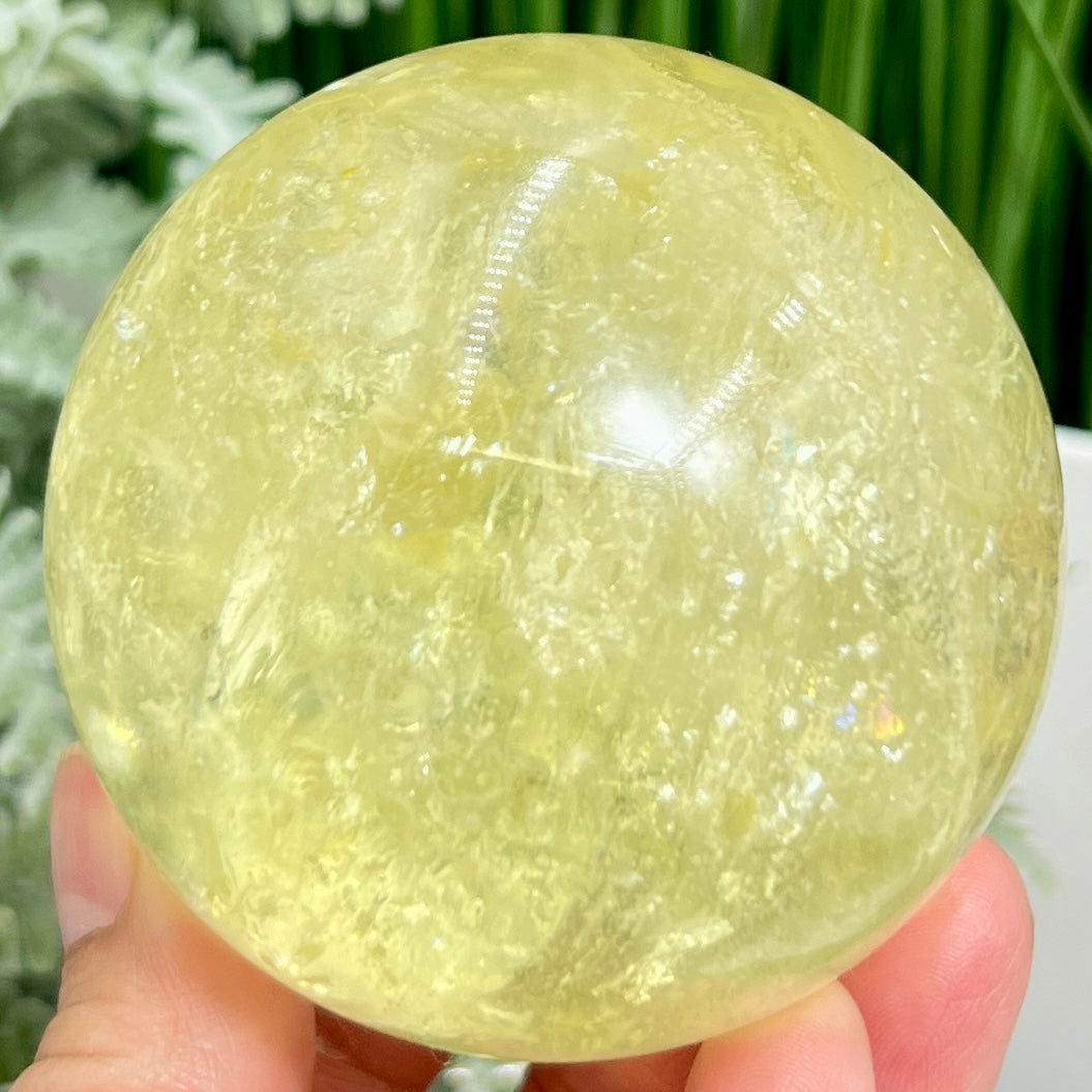 Citrine Sphere Natural Healing Crystal Ball 468g 70mm