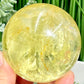 Citrine with Golden Healer Sphere Natural Crystal Ball 372g 65mm