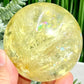 Citrine with Golden Healer Sphere Natural Crystal Ball 372g 65mm