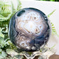 Black Agate Sphere Healing Crystal Ball 372g 66mm