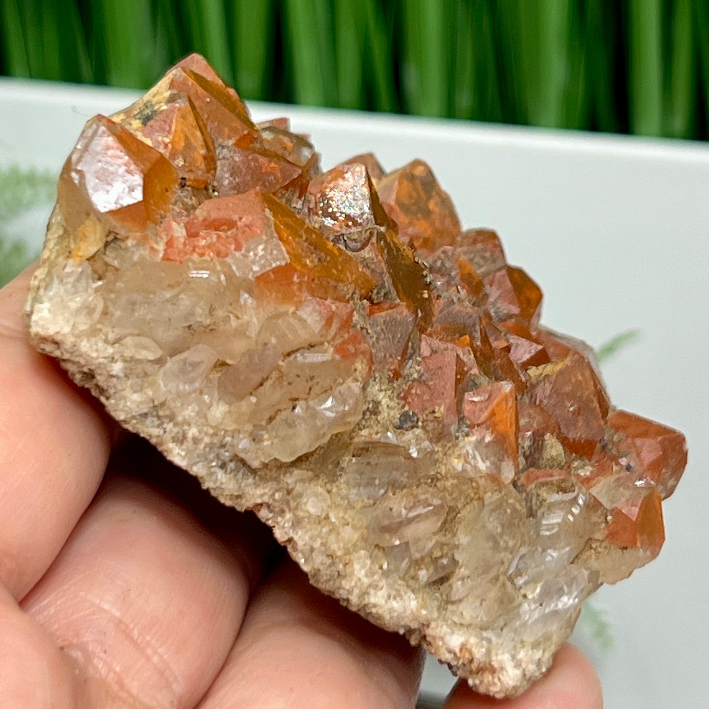 Red Quartz Hematoid Natural Mineral Specimen Healing Crystal 158g