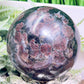 Garnet in Arfvedsonite Sphere Healing Crystal Ball 748g 76mm