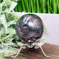 Garnet in Arfvedsonite Sphere Healing Crystal Ball 748g 76mm