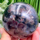 Garnet in Arfvedsonite Sphere Healing Crystal Ball 748g 76mm