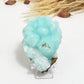 Blue Aragonite High Grade Raw Specimen Natural Crystal With Stand