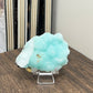 Blue Aragonite High Grade Raw Specimen Natural Crystal With Stand