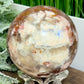 Moonstone in Hematoid Fire Quartz Sphere Rare Crystal Ball 1422g 101mm