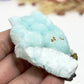 Blue Aragonite High Grade Raw Specimen Natural Crystal With Stand