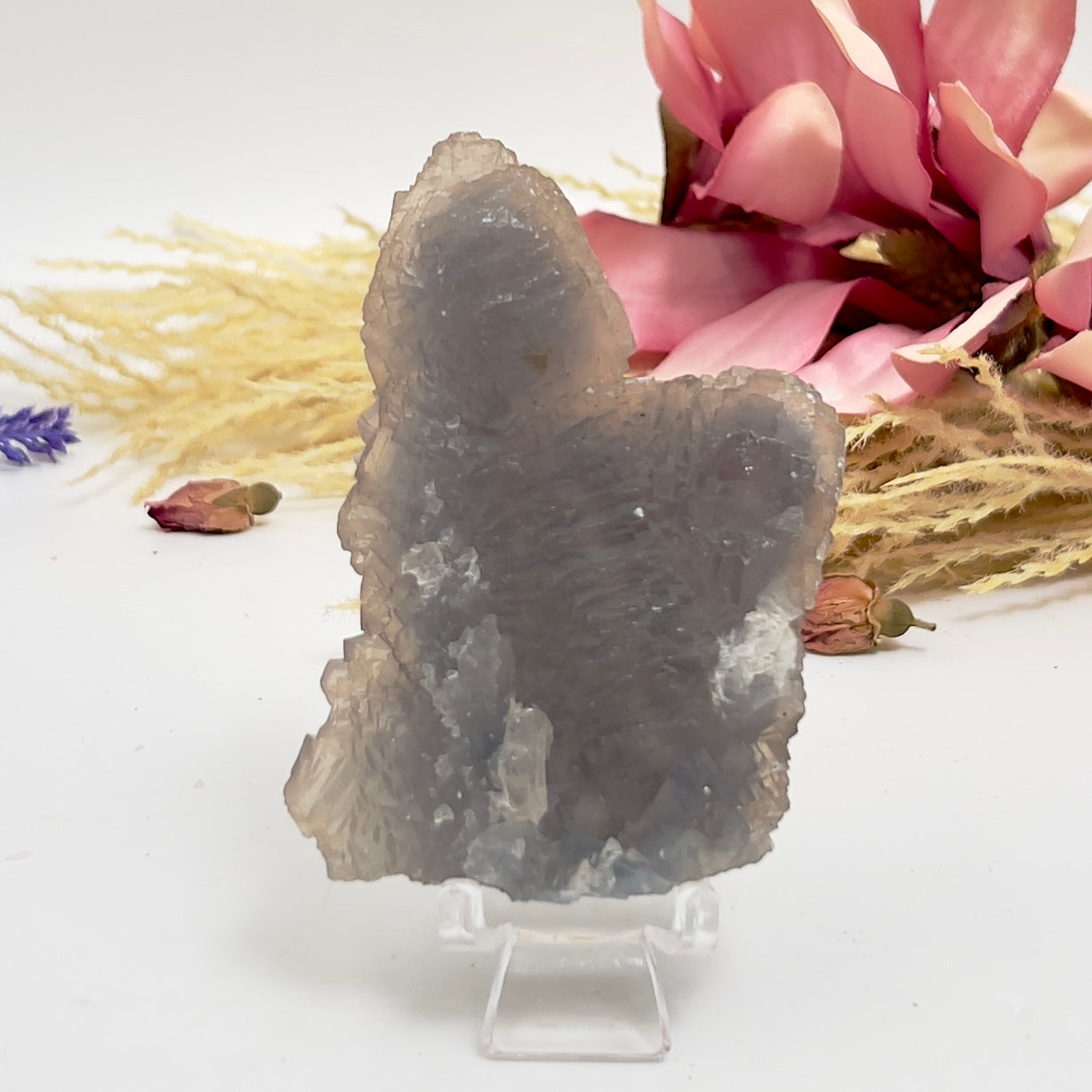 Natural Fluorite Specimen Natural Raw Crystal With Stand