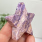 Charoite Pink Purple Star Rare Crystal Carving 30g