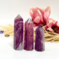 Fuchsia Purple Fluorite Points Towers Crystal Generators