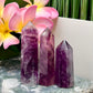 Fuchsia Purple Fluorite Points Towers Crystal Generators