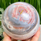 Ocean Sea Jasper Sphere Pink Blue Red Large Crystal Ball 1351g 101mm