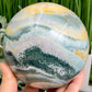 Ocean Sea Jasper Orbicular Sphere Large Crystal Ball 2431g 123mm