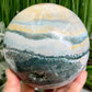 Ocean Sea Jasper Orbicular Sphere Large Crystal Ball 2431g 123mm