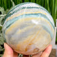 Ocean Sea Jasper Orbicular Sphere Large Crystal Ball 2431g 123mm