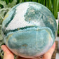 Ocean Sea Jasper Orbicular Sphere Large Crystal Ball 2431g 123mm